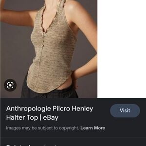 Wilfred Ribbed Knit Tank Top - Brown